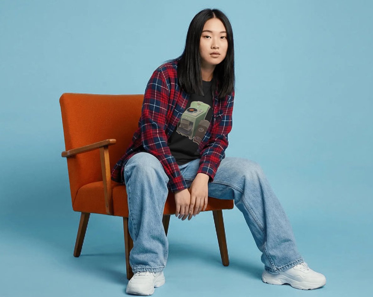 model female asian mock up a