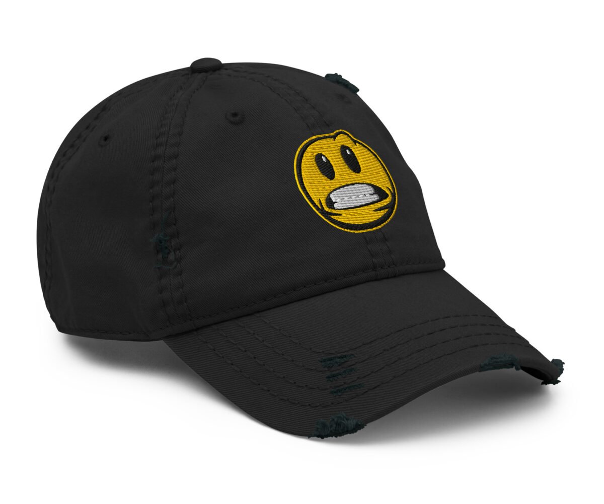 "Yeesh" Distressed Ball Cap