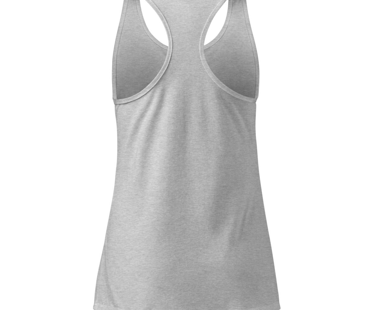 Li'l Sunshine Womens Racerback Tank Top Grey Back View