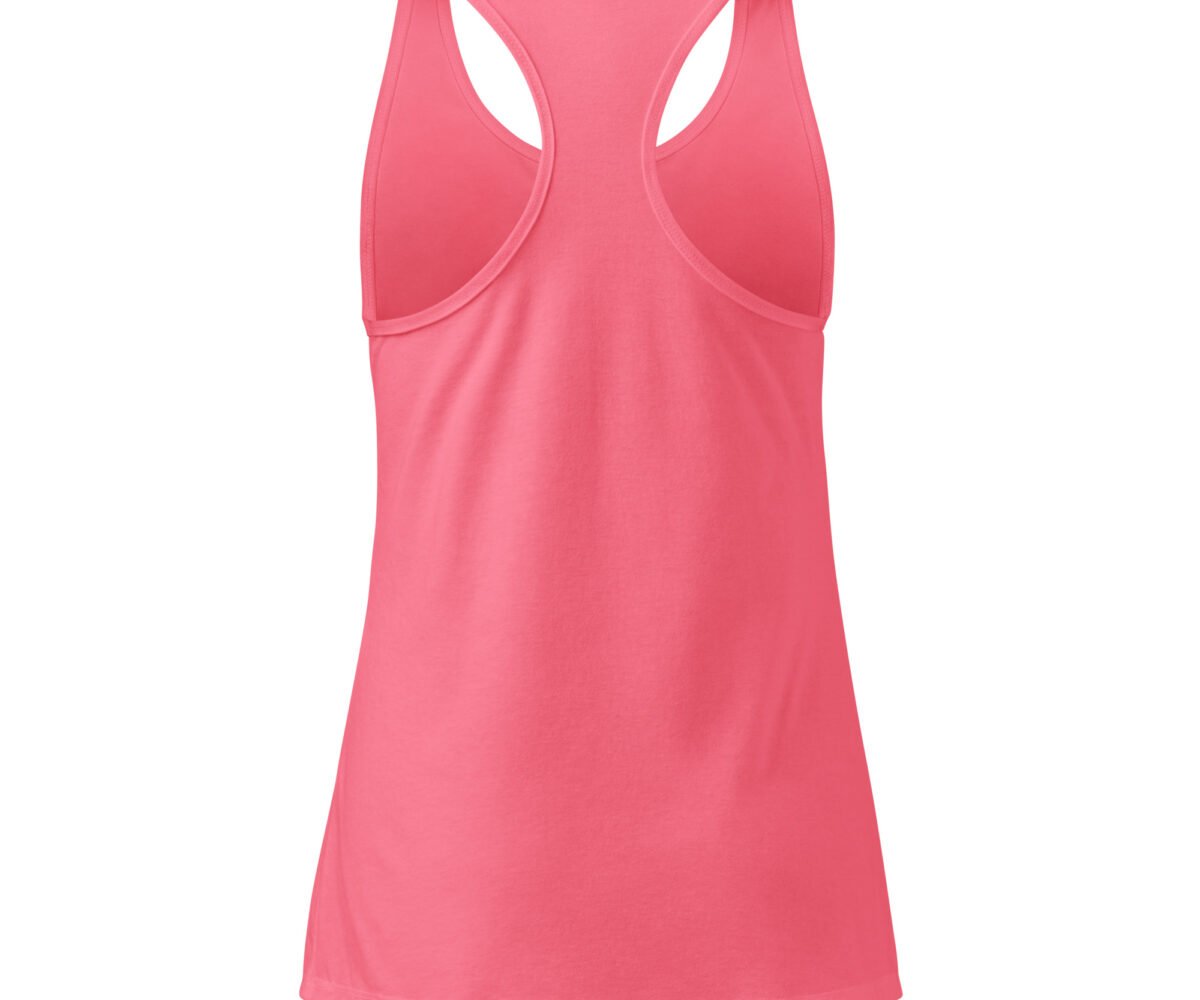 Li'l Sunshine Womens Racerback Tank Top Pink Back View
