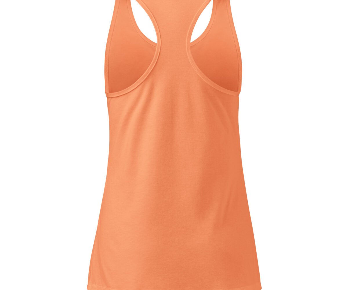 Li'l Sunshine Womens Racerback Tank Top Orange Back View